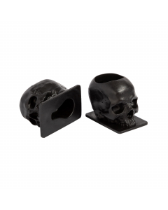 200 Stück Saferly Skull 16 mm Farbkappen - Schwarz