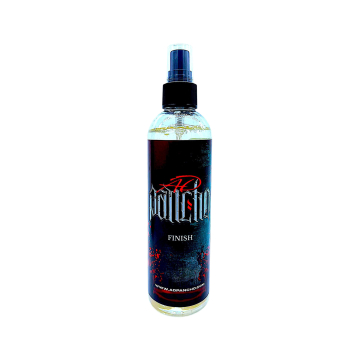 AD Pancho Tattoo Finish spray bottle 250ml with black label and red details