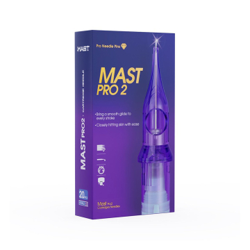Box mit 20 DragonHawk Mast Pro 2 Nadelmodulen - Short Taper - Round Magnum Stacked