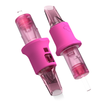 Box mit 50 Ghost Pink Nadelmodule  - Bugpin Magnum Long Taper