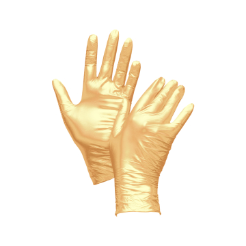 Box mit 100 Unigloves Fancy Nitrilhandschuhen Gold