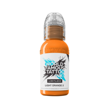 World Famous Limitless Tattoofarbe - Light Orange 2 30ml World Famous Limitless Tattoofarbe - Light Orange 2 30ml