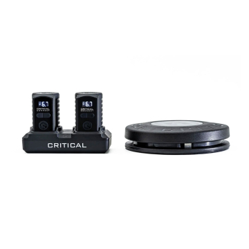 Critical Connect Universal Akku Set  (Zwei Akkus + Ladestation + Fußschalter)