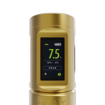 Batterie für die Peak Solice Pro V2 Kabellose Tattoomaschine - Matte Gold
