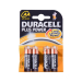 Eine 4er Packung Duracell Plus Batterien