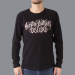 Luxury Hustle Wear Langarm-Shirt in Schwarz. „Hustle Butter Deluxe