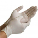 100 St. cremefarbene Unicare Latex Handschuhe