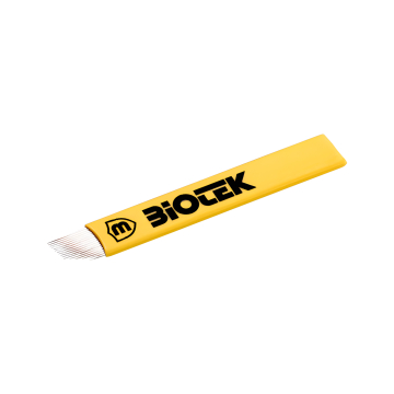 Box mit 25 Biotek Microblading-Klingen 0,18 mm - Flexy 16C