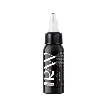 Raw Pigments Platinum - Dark Graywash Tattoo Ink - 30ml
