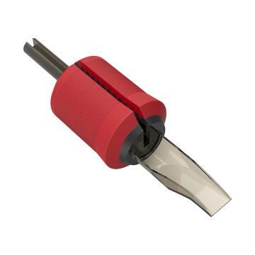 Box mit 15 Killer Ink Premium Einweggriff/-Spitze 30mm - Large Shader Magnum