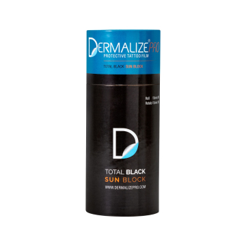 Dermalize Pro Total Black Sun Block - Tattoo Schutzfolie - Rolle (15 cm x 10 m)