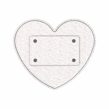 Ghost Heart Glitter Tablett (Nur Tablett)