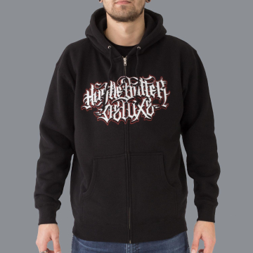 Luxury Hustle Wear Hoody; „Hustle Butter Deluxe" - Design von El Whyner (Reißverschluss)