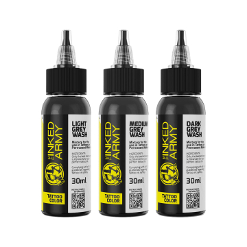 The Inked Army - Tattoo Color -  Grey Wash Set