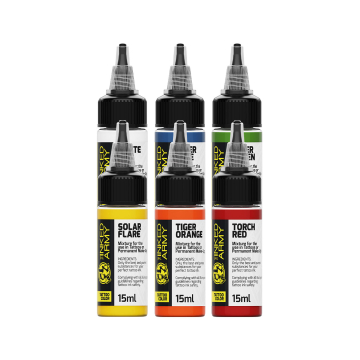 The Inked Army - Tattoo Color -  Muster-Set 6 x 15ml