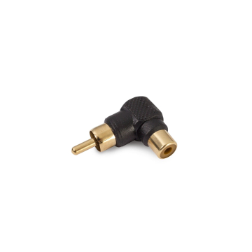 Gewinkelter RCA zu 6.3mm Klinkenadapterstecker