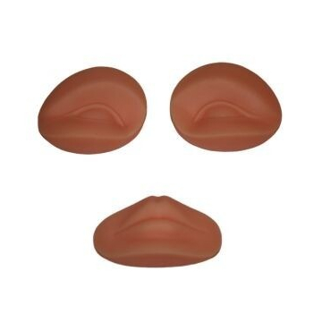 Ersatzaugen und -Lippen für PMU-Übungskopf 