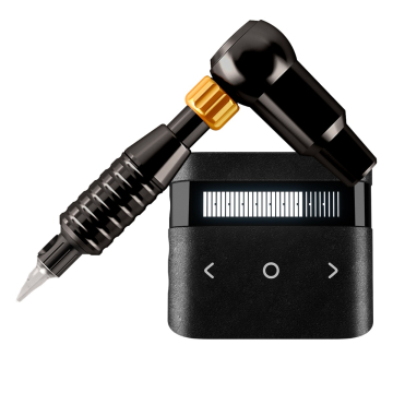 Cheyenne Hawk Thunder Tattoomaschine (Antrieb) + Griffstück + Netzteil Bündel in Schwarz