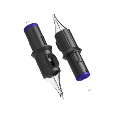 Box mit 20 Ghost Black Nadelmodulen - Round Liner Long Taper