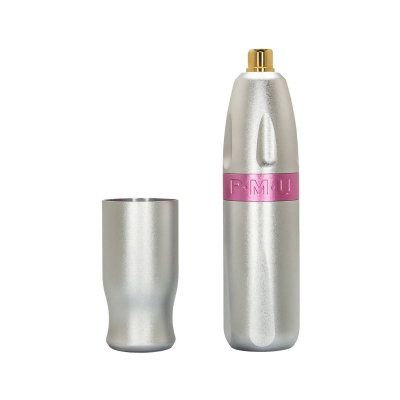 Bishop PMU Pen - Silver with Pink Spline - 2.5 mm Hublänge