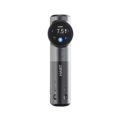 Dragonhawk Mast Archer Ultra Tattoo Maschine mit Ladestation - Mattgrau - 4,5 mm Hub
