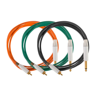 Evolution Cords 'Medusa Range' Silikonkabel 2m, mit geradem RCA/Cinch-Anschluss