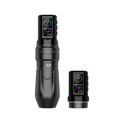 EZ P3 Pro Kabellose Tattoomaschine mit zusätzlicher Batterie - Matt Schwarz
