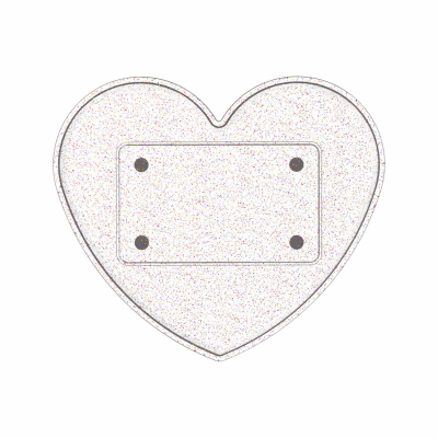 Ghost Heart Glitter Tablett (Nur Tablett)