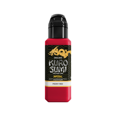 Kuro Sumi Imperial Tattoofarbe - Peony Red