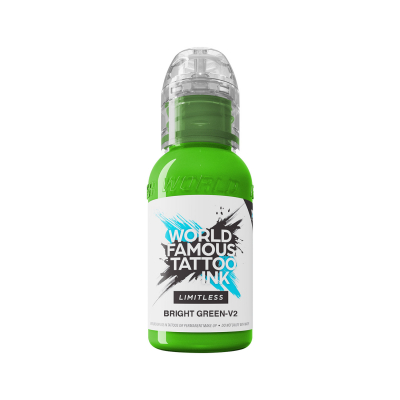 World Famous Limitless Tattoo Ink - Bright Green v2 30 ml