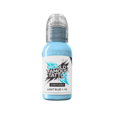 World Famous Limitless Tattoo Ink - Light Blue 1 v2 30 ml