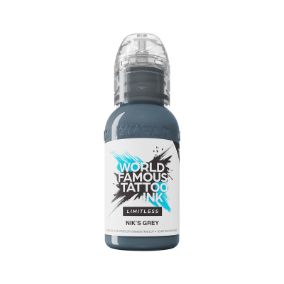 World Famous Limitless Tattoo Ink - Nik's Grey 30 ml