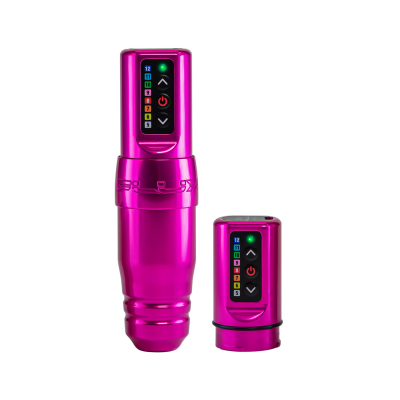 Microbeau Spektra Flux S PMU Permanent Makeup Maschine mit zusätzlichem Powerbolt - Pink / Bubblegum