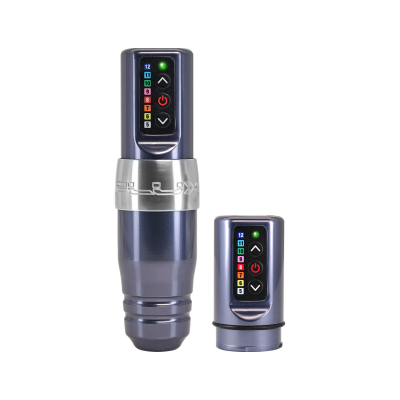 Microbeau Spektra Flux S PMU Permanent Makeup Maschine mit zusätzlichem Powerbolt - Gunmetal