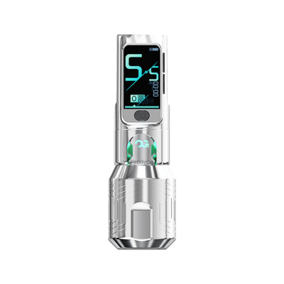 OG FURY II kabelloser Tattoo Pen - Silver - 4,2mm Hublänge