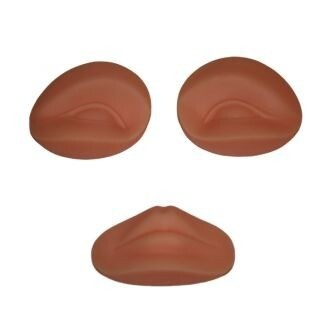 Ersatzaugen und -Lippen für PMU-Übungskopf 