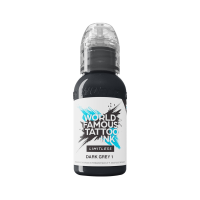 World Famous Limitless Tattoofarbe - Dark Grey 1 30ml