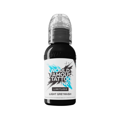 World Famous Limitless Tattoofarbe - Limitless Light Grey Wash 30ml