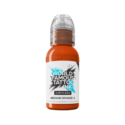 World Famous Limitless Tattoofarbe - Medium Orange 2 30ml