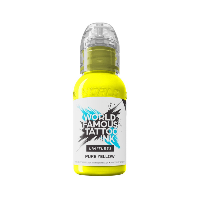 World Famous Limitless Tattoofarbe - Pure Yellow 30ml