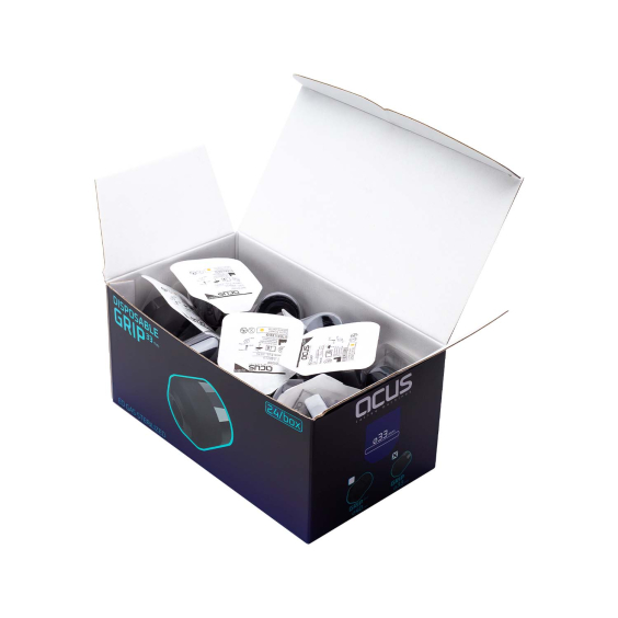 ACUS - Box mit 24 schwarzen Einweggriffen - 33 mm