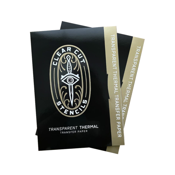 Box mit 25 Clear Cut Stencils - Transparent A4 Thermal Paper (8.5" x 11")