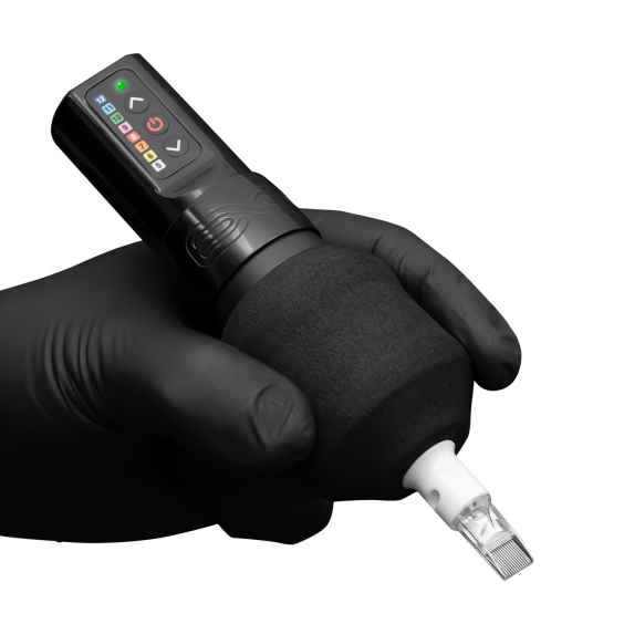 Box mit 24 FK Irons Einweggriffen aus schwarzem Schaumstoff (Gorilla)