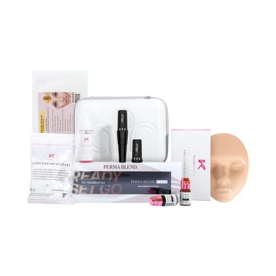 Killer Beauty Training Starter Kit -  Kabellose Maschine mit zusätzlichen Akku für Fortgeschrittene 2.1 mm Hublänge - Stealth