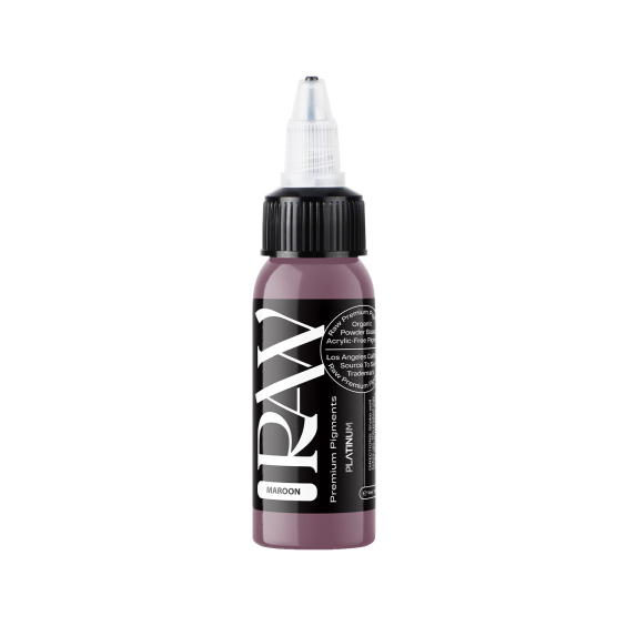 Raw Pigments Platinum - Maroon Tattoo Ink - 30ml