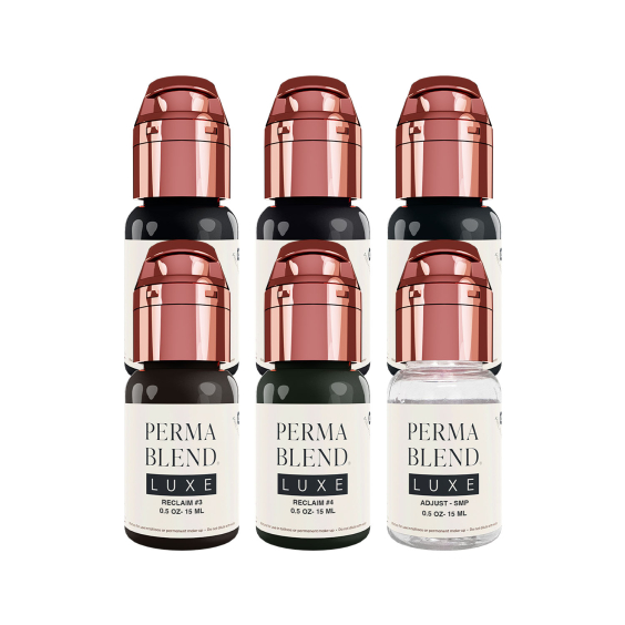 Perma Blend Luxe PMU Ink - Stevey G. Reclaim - Komplettes Set mit 6 x 15ml
