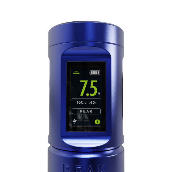 Batterie für die Peak Solice Pro V2 Kabellose Tattoomaschine - Matte Blue