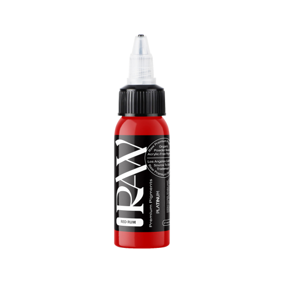 Raw Pigments Platinum - Red Rum Tattoo Ink - 30ml