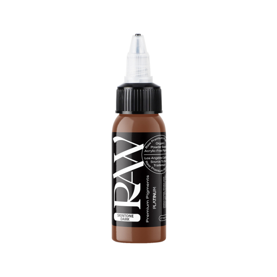 Raw Pigments Platinum - Skintone Dark Tattoo Ink - 30ml