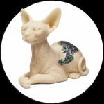 Tätowierbare Silikon-Sphynx Katze & Inkenstein